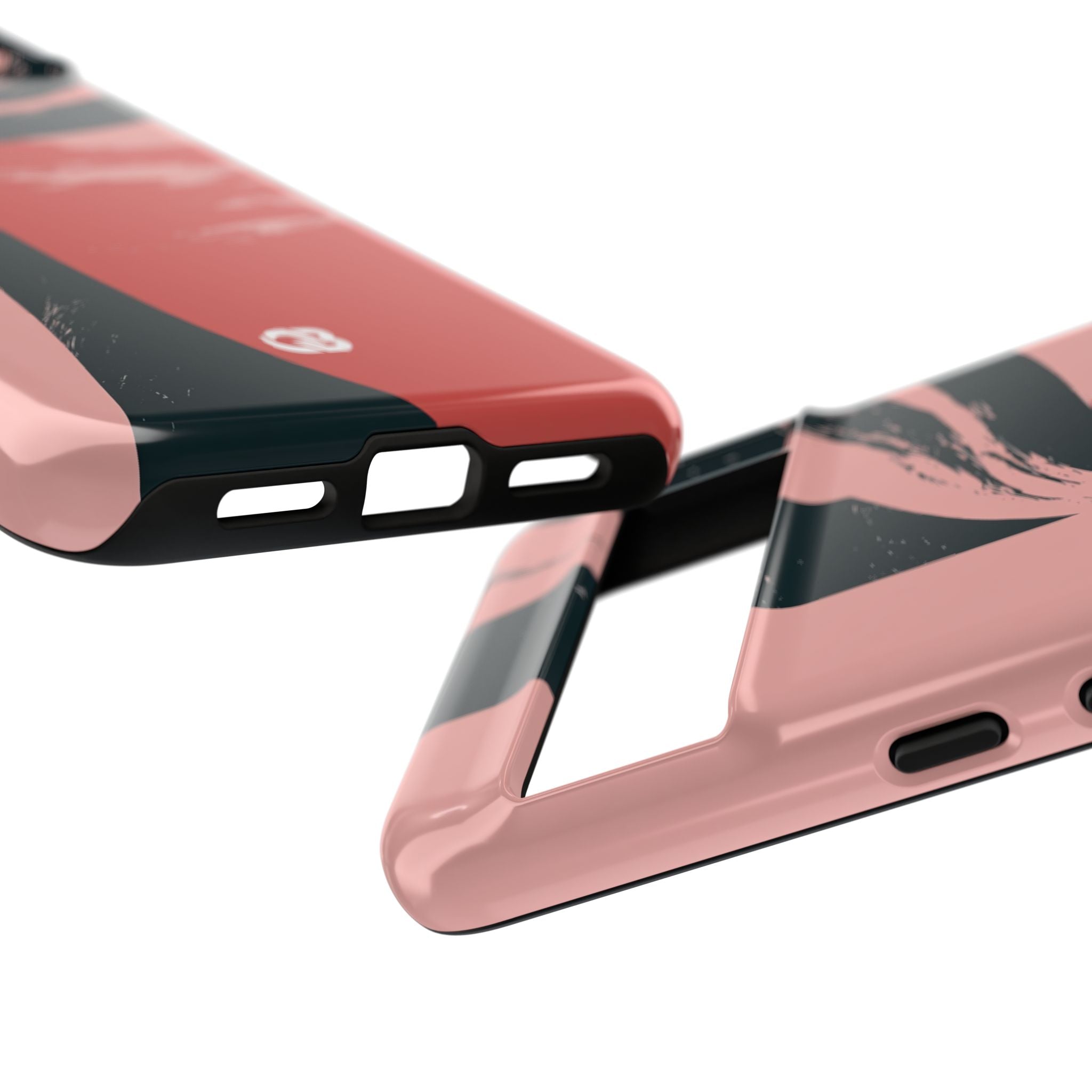 Pink Tough Phone Case for Google Pixel - Cinder Rose Plume
