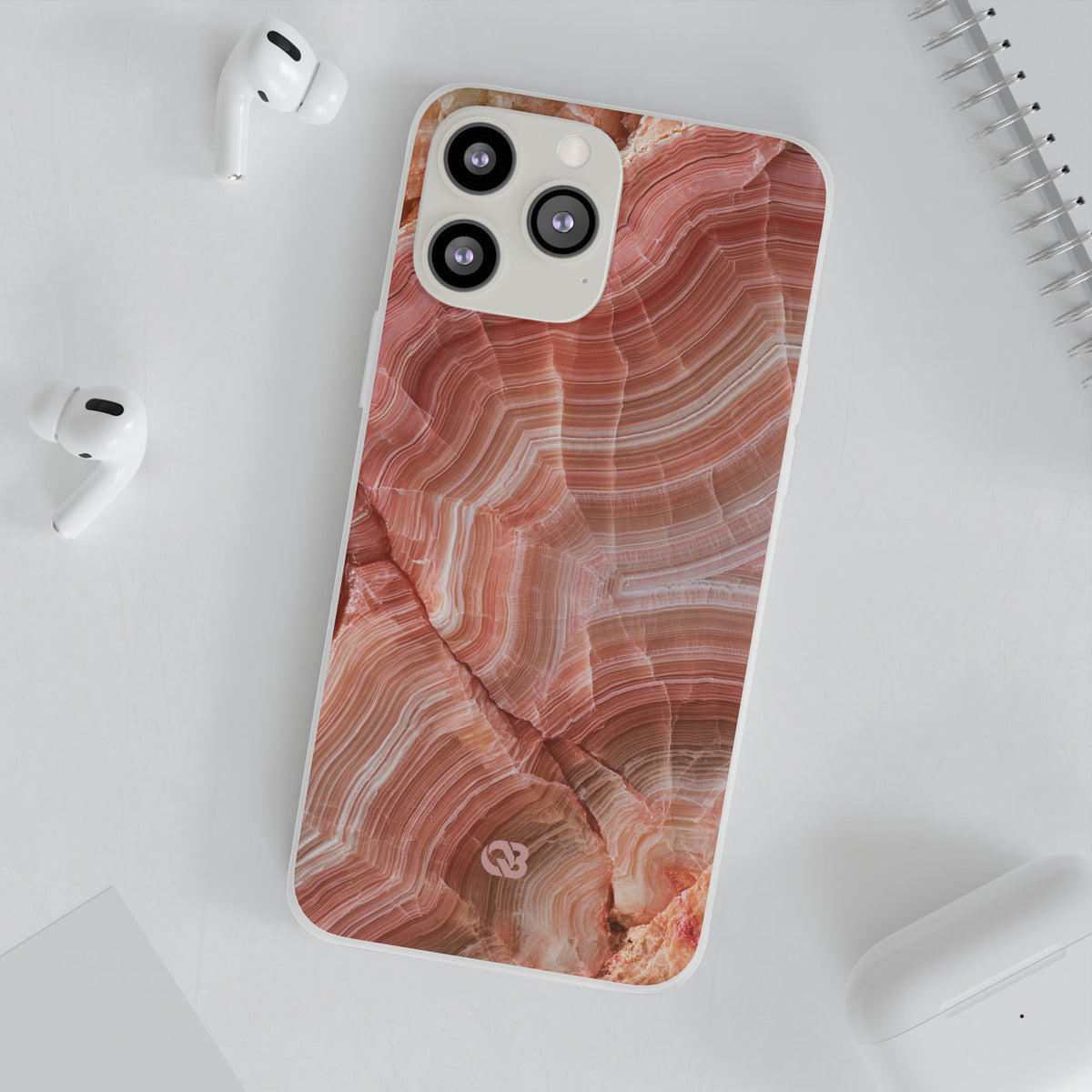 Blushing Rose Strata · Lite Phone Case for iPhone ·  Pink