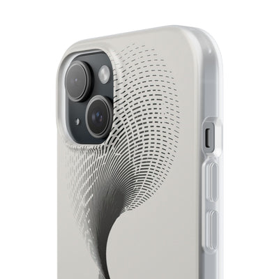 White Lite Phone Case for iPhone - Linear Torsion Grid