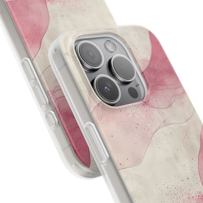 Crimson Waves iPhone 15 Pro Case - Soft