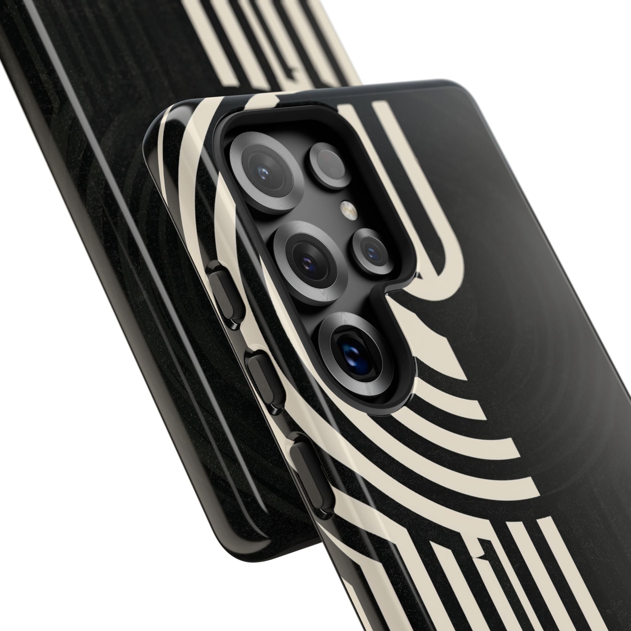 Beige Tough Phone Case for Samsung - Monolith Ivory Signal