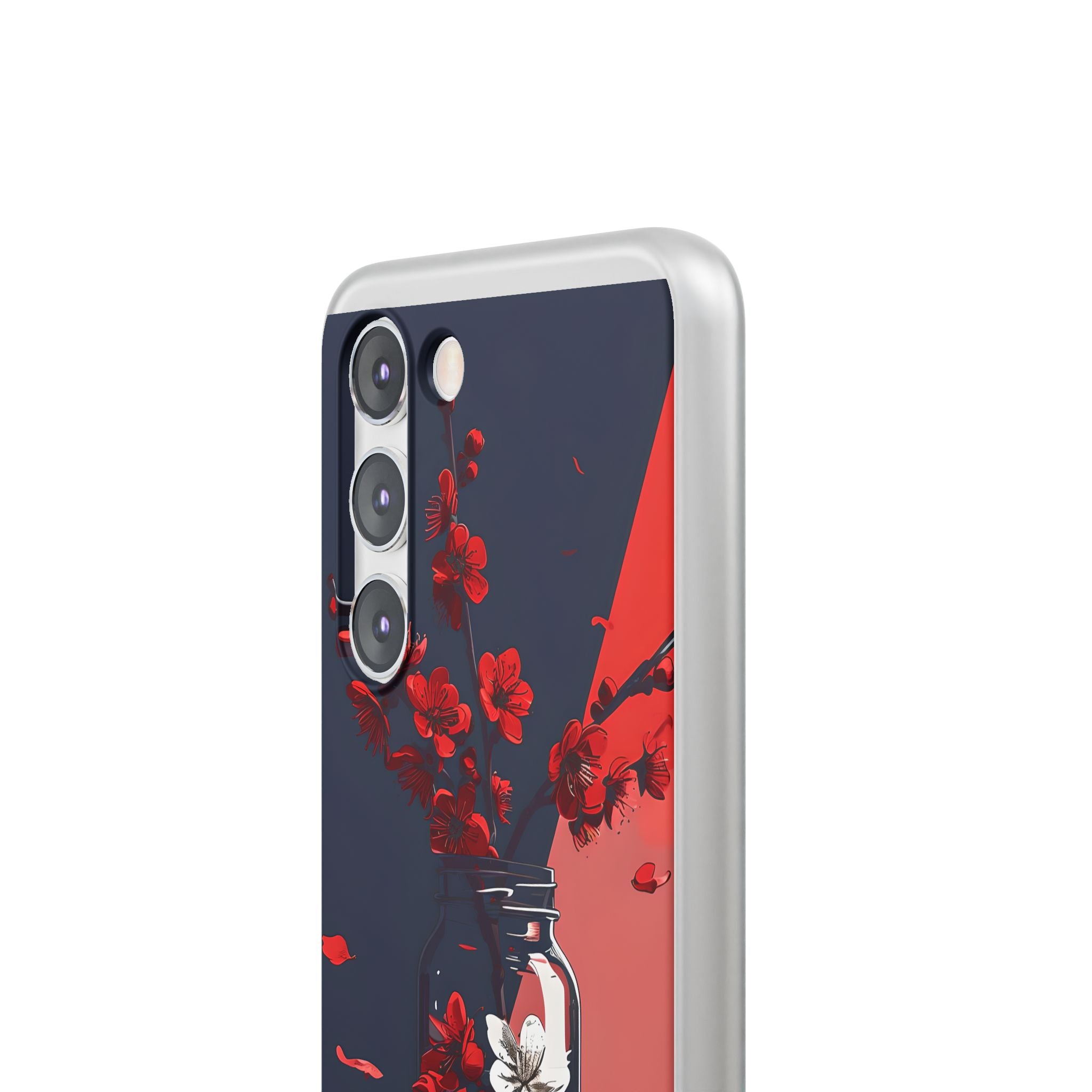 Crimson Blossom Jar · Custodia Soft per Samsung