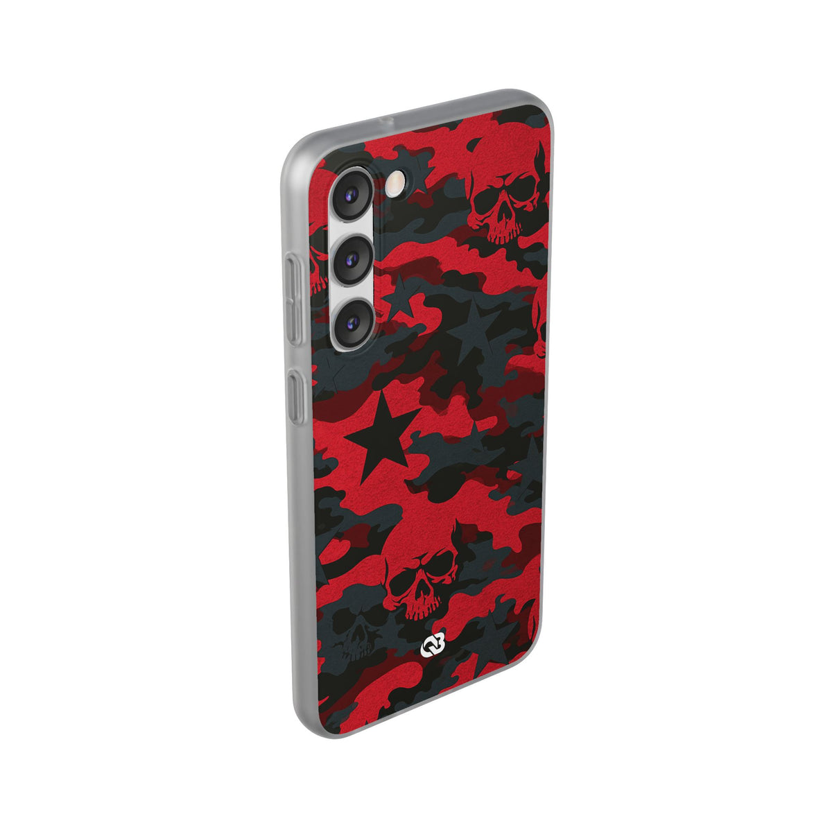 Crimson Skull Camo · Lite Phone Case for Samsung · Red