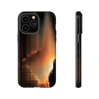 Luminous Grid · Tough Phone Case for iPhone · Black