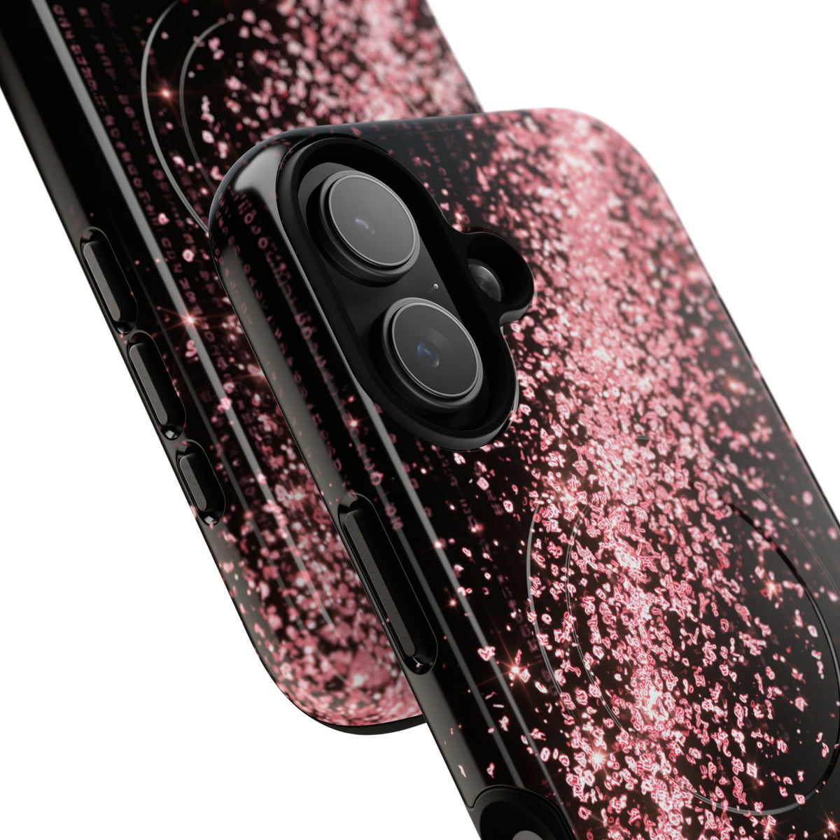 Rose Digital Cascade · Tough 2.0 Magnetic Phone Case for iPhone · Pink