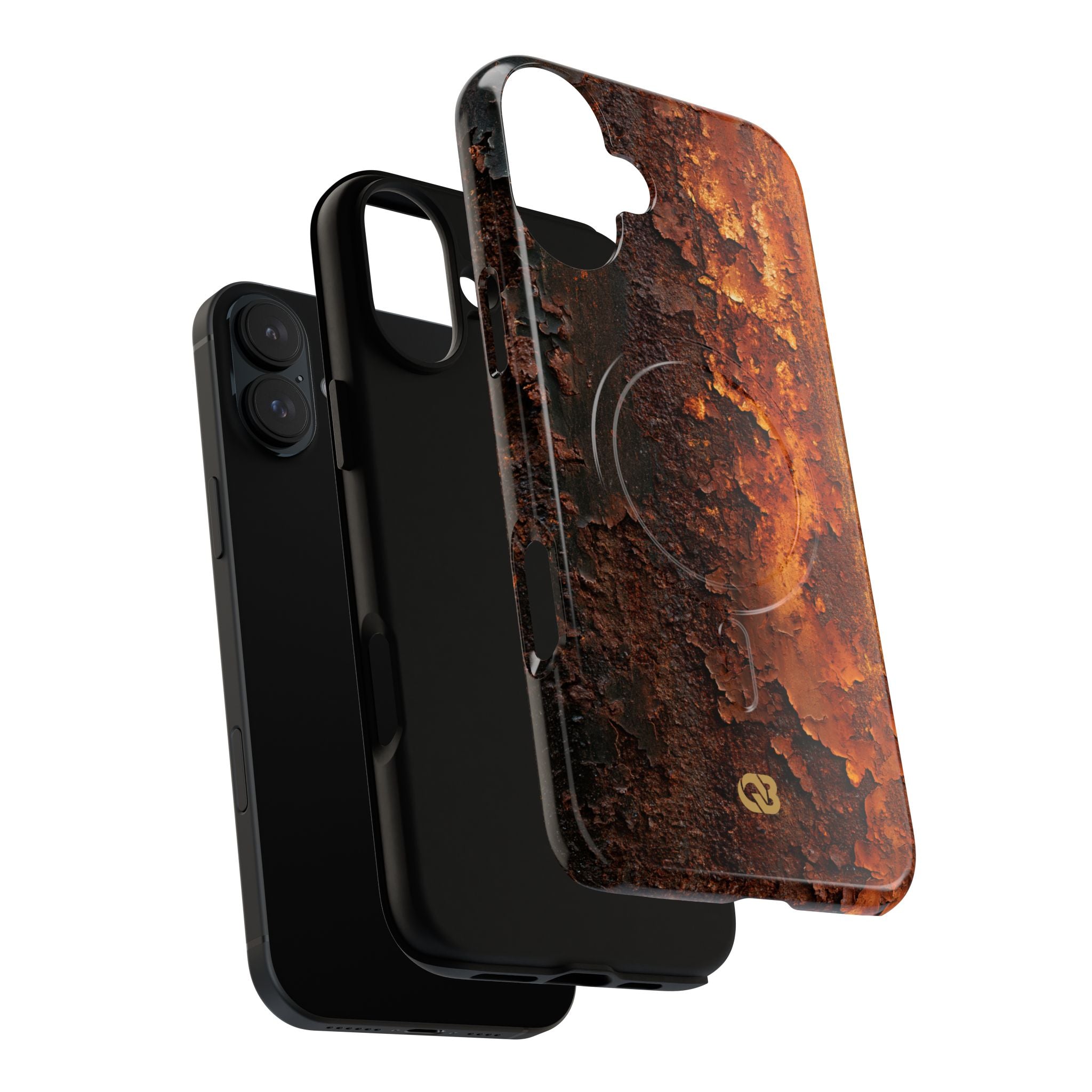 Orange Tough 2.0 Magsafe Phone Case for iPhone - Oxidized Iron Crust