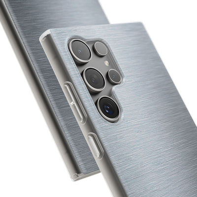 Silver Lite Phone Case for Samsung - Satin Chrome Grain