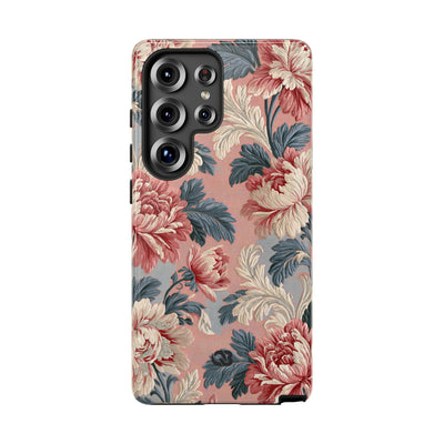 Blush Peony Jacquard · Tough Phone Case for Samsung · Pink