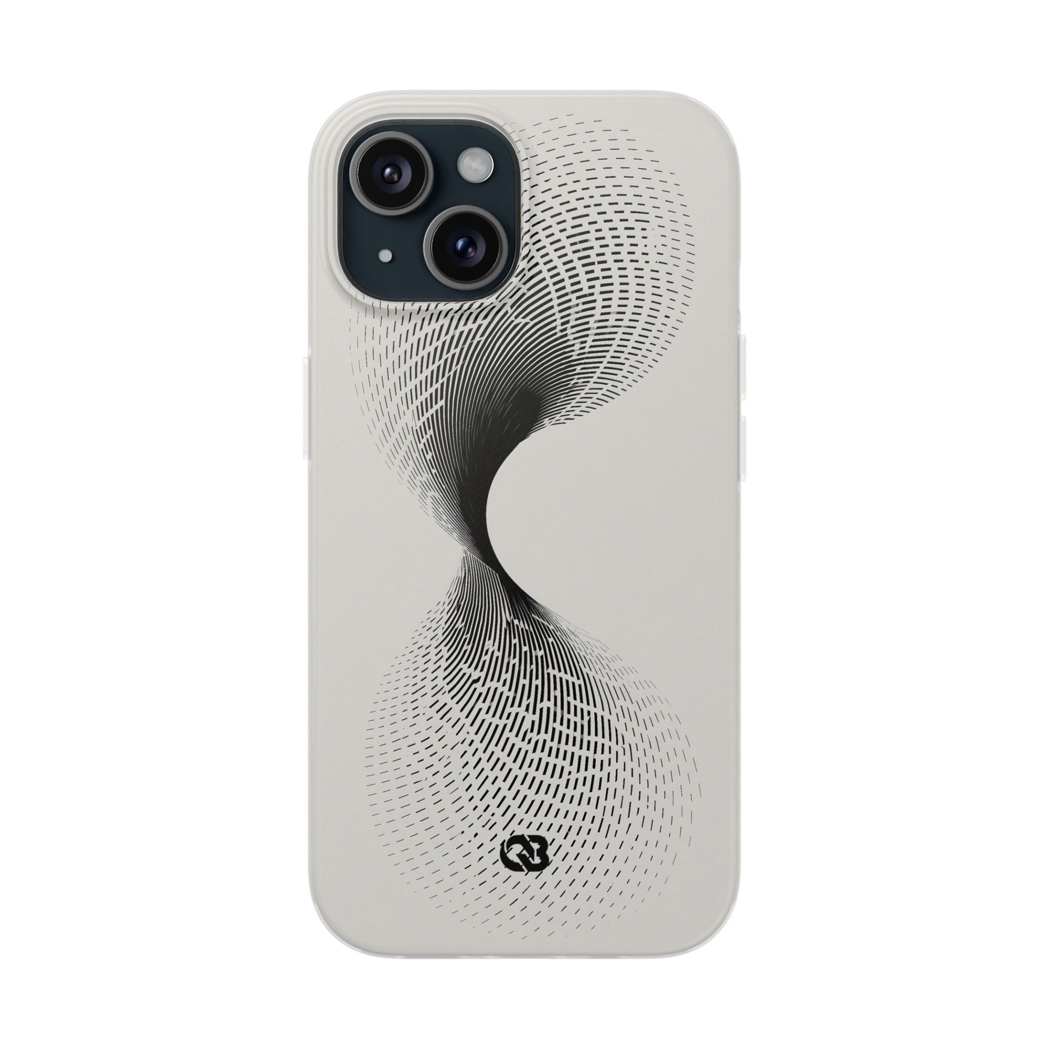 White Lite Phone Case for iPhone - Linear Torsion Grid