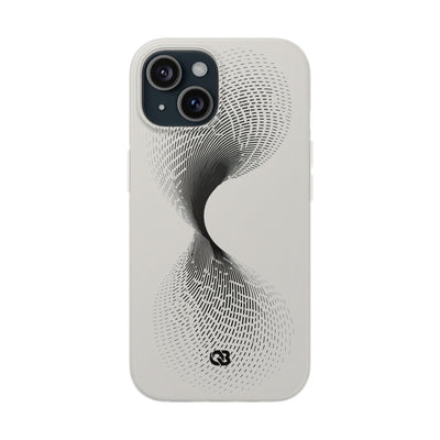White Lite Phone Case for iPhone - Linear Torsion Grid