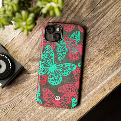 Electric Papillon · Tough Phone Case for iPhone · Pink
