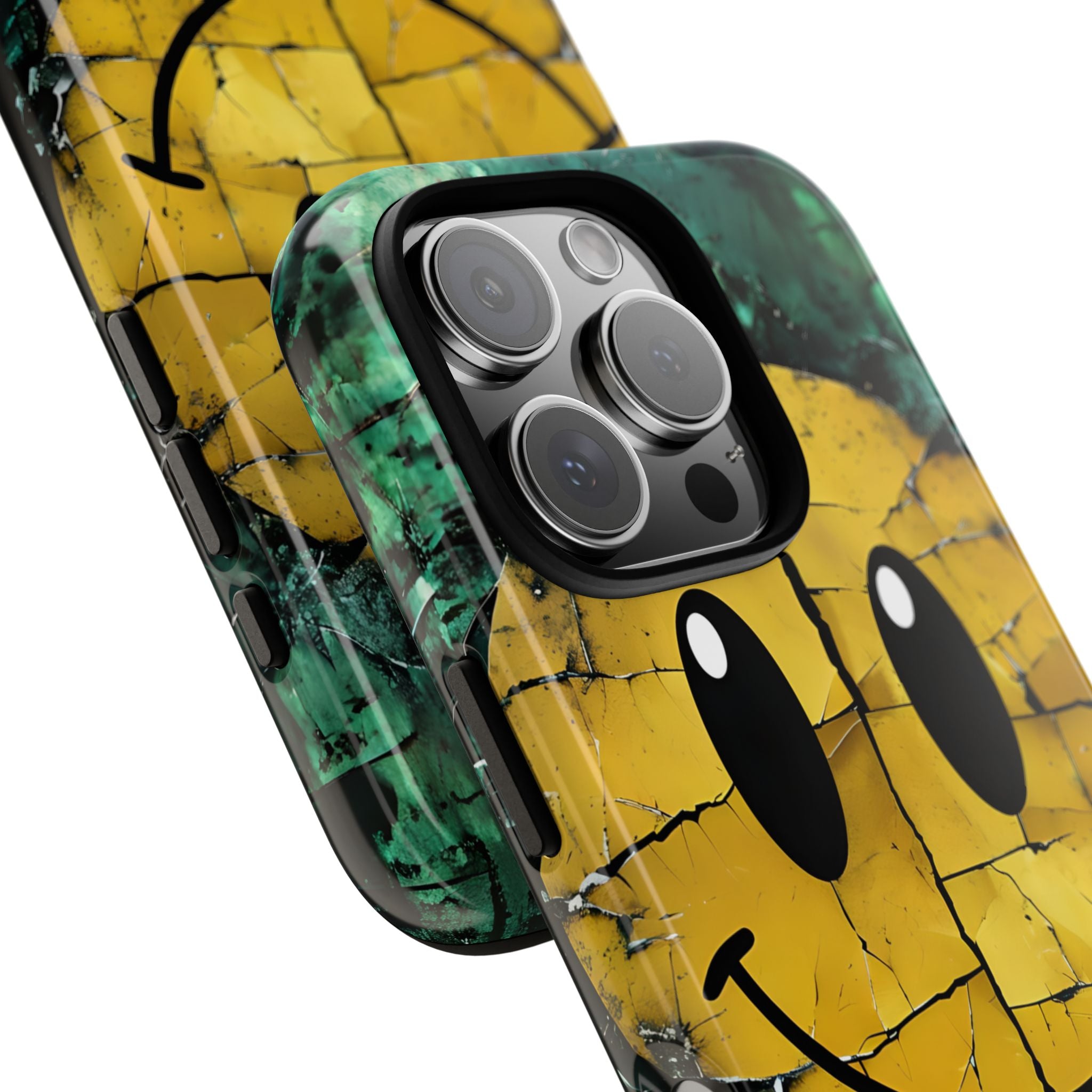 Fractured Yellow Grin · Tough Handyhülle für iPhone