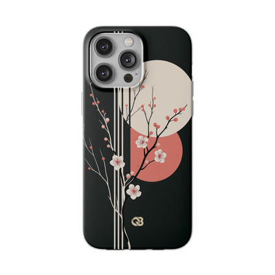Black Lite Phone Case for iPhone - Kyoto Midnight Blossom