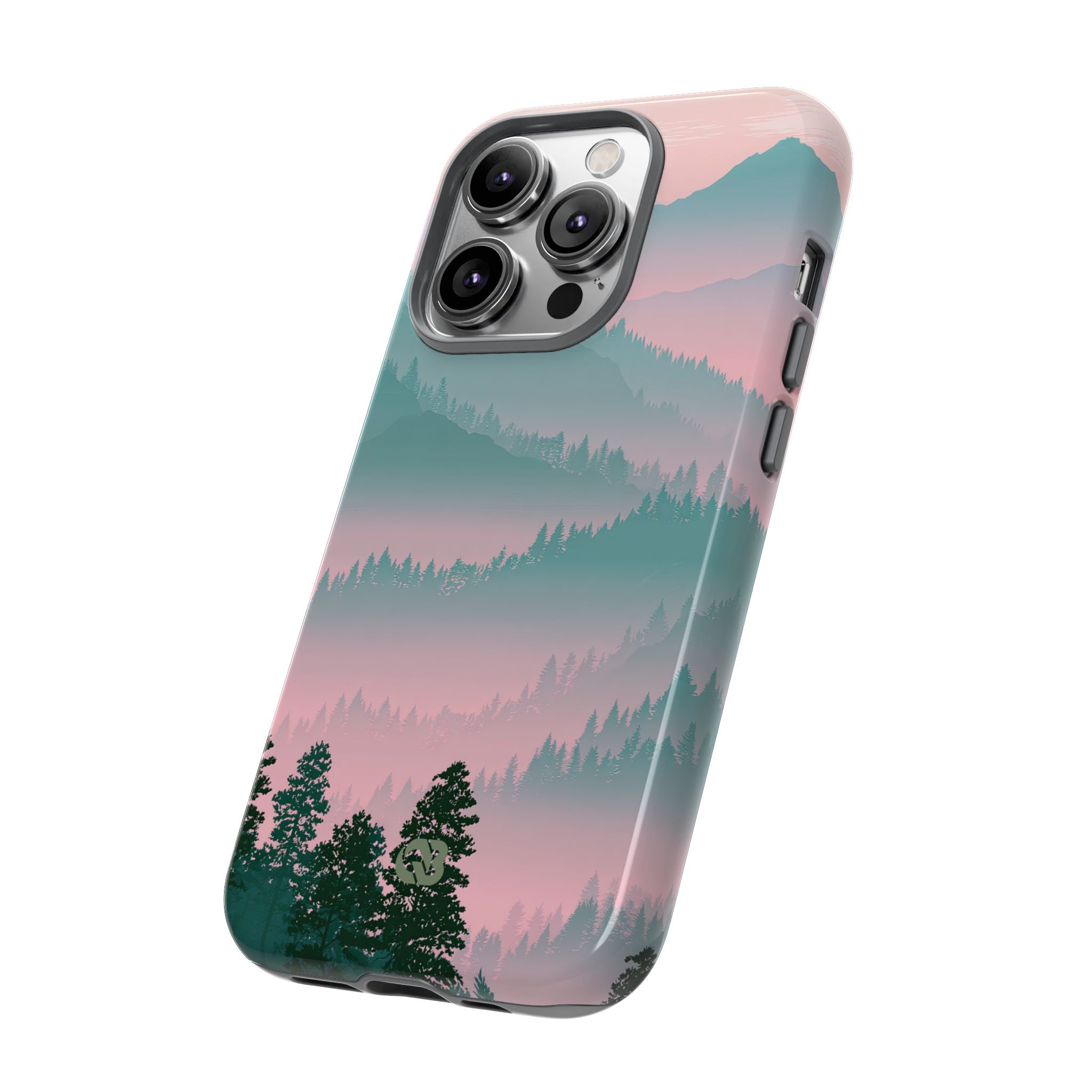Teal Tough Phone Case for iPhone - Alpine Mist Teal