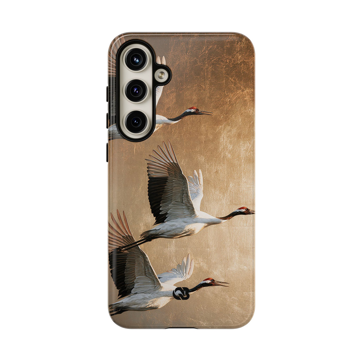 Golden Crane Flight · Tough Phone Case for Samsung · Gold