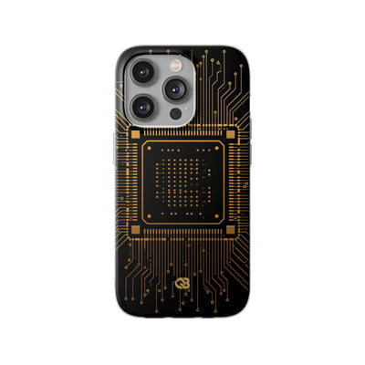 Gold Lite Phone Case for iPhone - Cyber Gold Processor