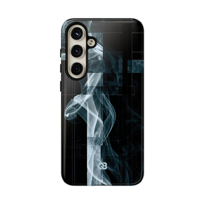 Black Tough Phone Case for Samsung - Arctic Vapor Grid