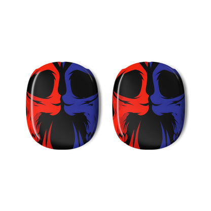 Dual Skulls RedBlue - AirPod Max Cover