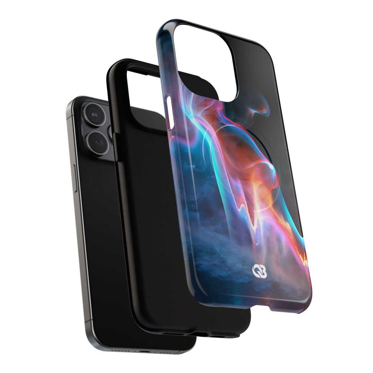 Neon Waveform · Tough 2.0 Magnetic Phone Case for iPhone · Black