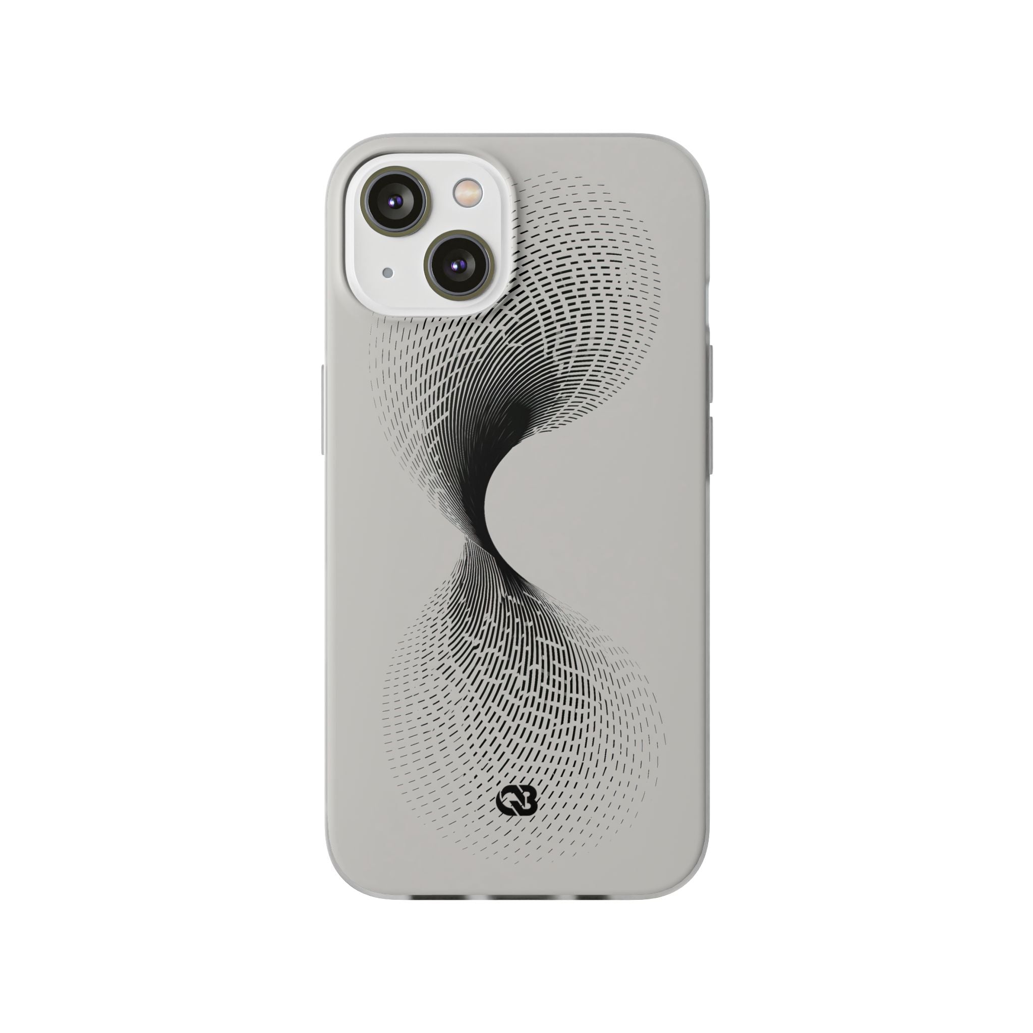 White Lite Phone Case for iPhone - Linear Torsion Grid