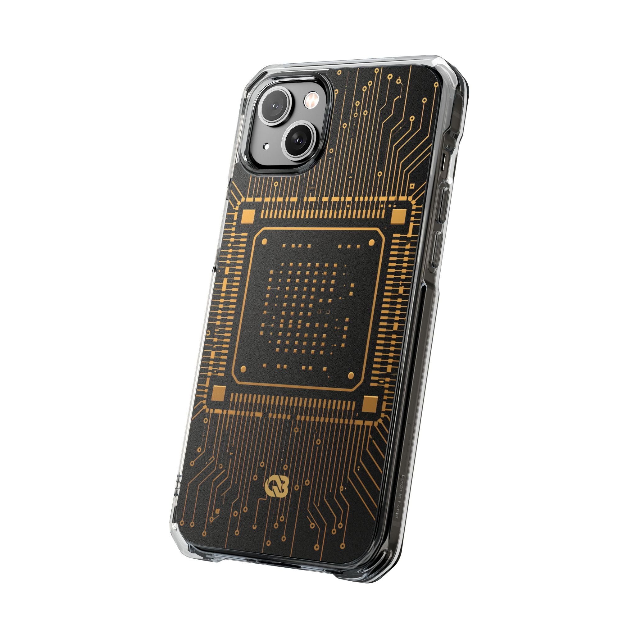 Gold Impact MagSafe Phone Case for iPhone - Cyber Gold Processor