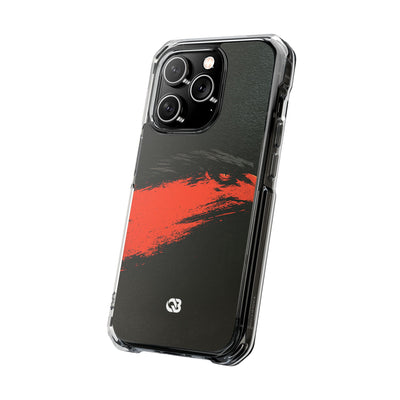 Crimson Raptor Noir · Clear Impact Magnetic Phone Case for iPhone ·  Black