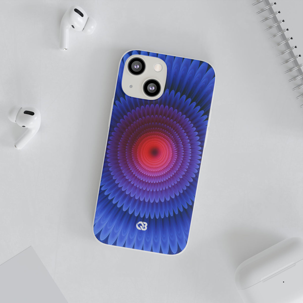 Radial Spectrum Bloom · Lite Phone Case for iPhone ·  Blue