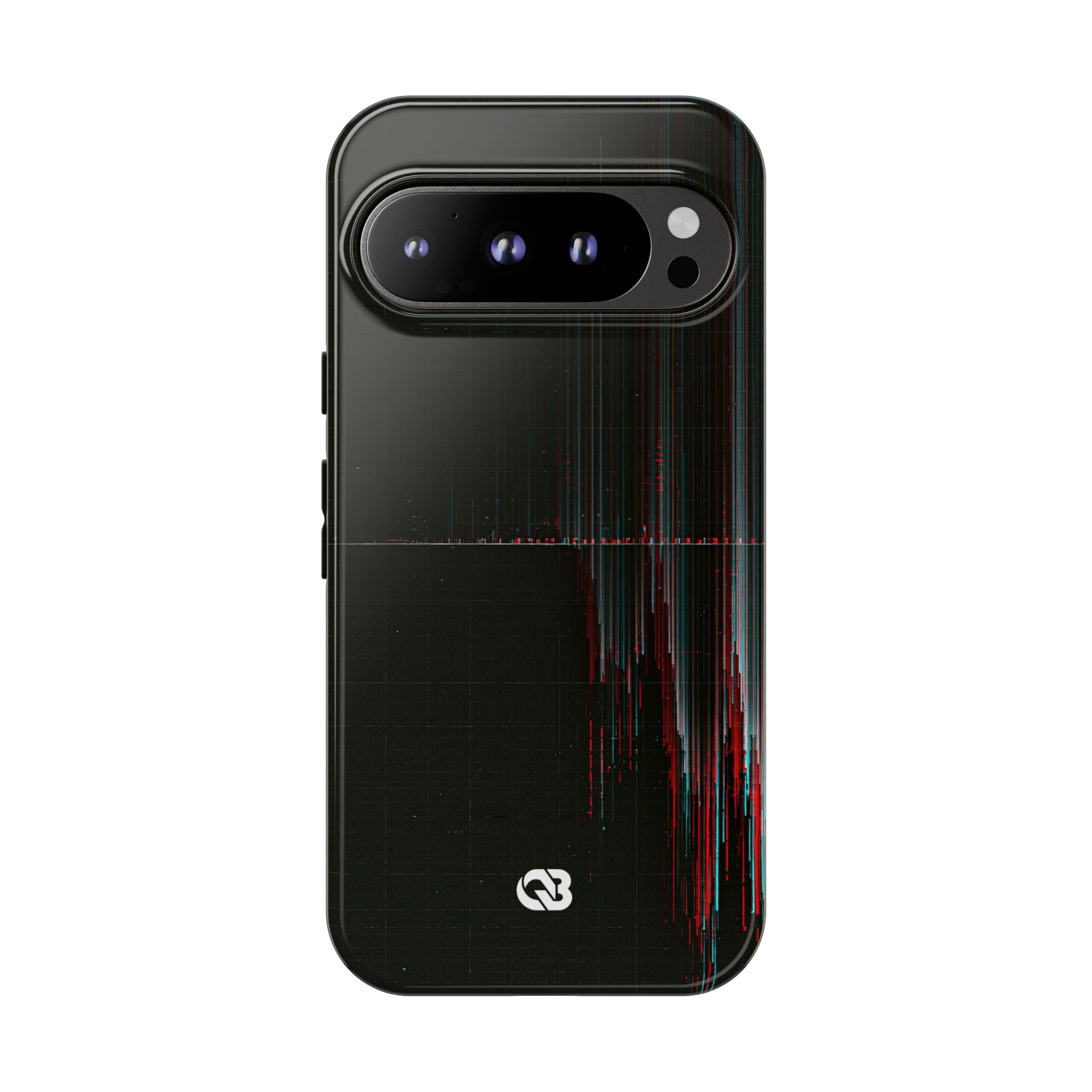 Black Tough Phone Case for Google Pixel - Corrupted Data Stream