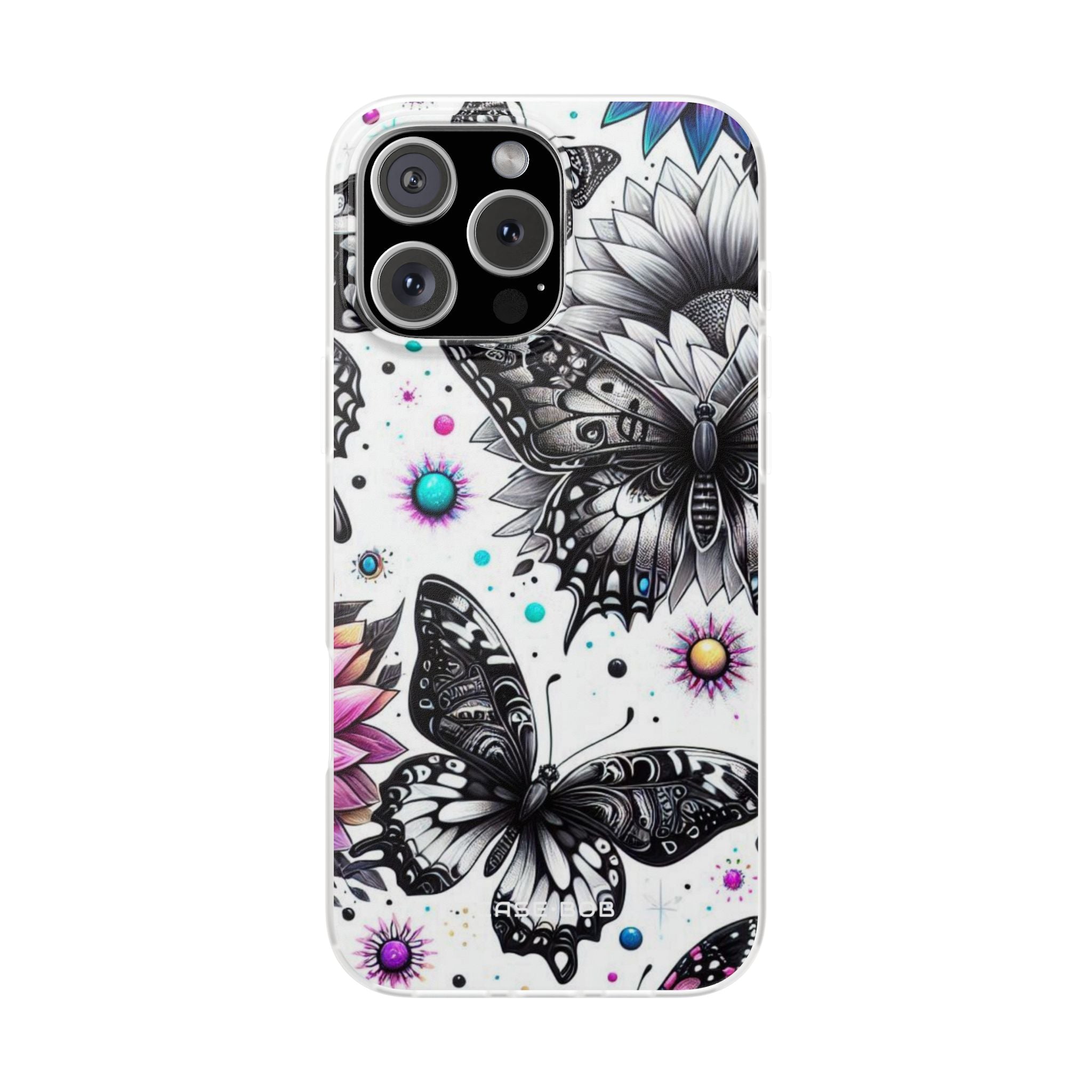 Butterfly Bloom iPhone 16 Pro Max Case - Soft