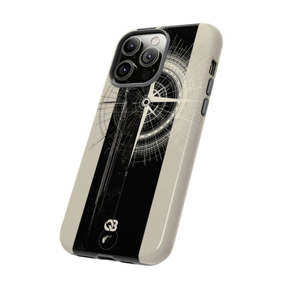 Beige Tough Phone Case for iPhone - Zenith Vector Spire