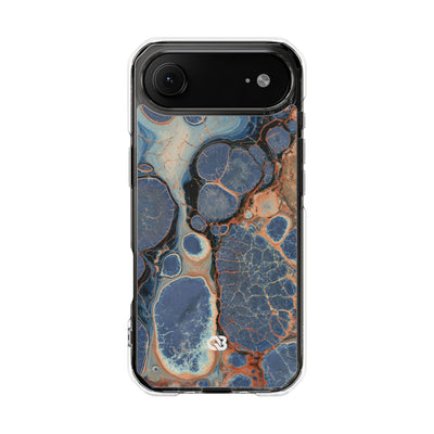 Astral Orb Resonance · Clear Impact Magnetic Phone Case for iPhone · Blue