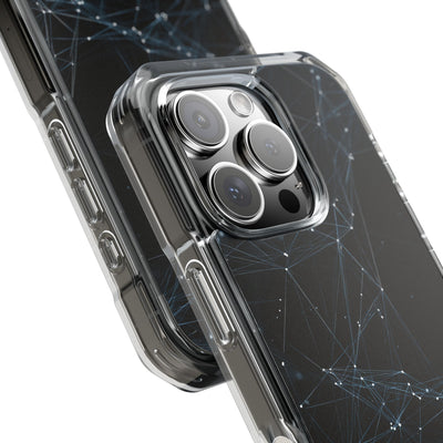 Black Impact MagSafe Phone Case for iPhone - Arctic Neural Mesh