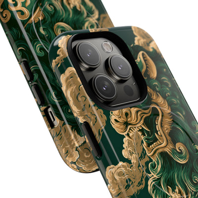 Imperial Guardian Lion · Tough 2.0 Magnetic Phone Case for iPhone · Green