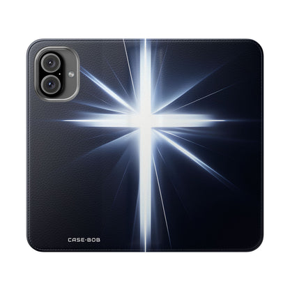 Glowing Crossburst - iPhone 16 Plus Case - Wallet
