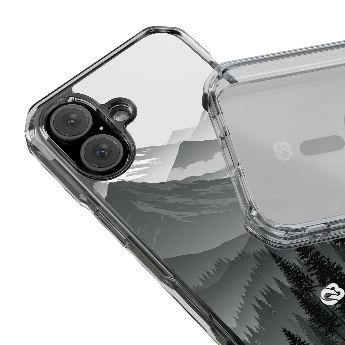 Alpine Horizon · Clear Impact Magnetic Phone Case for iPhone ·  Black