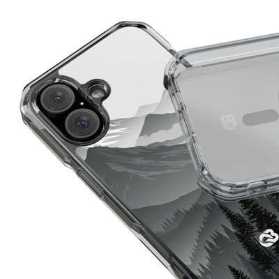 Alpine Horizon · Clear Impact Magnetic Phone Case for iPhone ·  Black