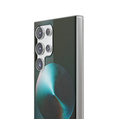 Blue Lite Phone Case for Samsung - Cyan Vector Sphere