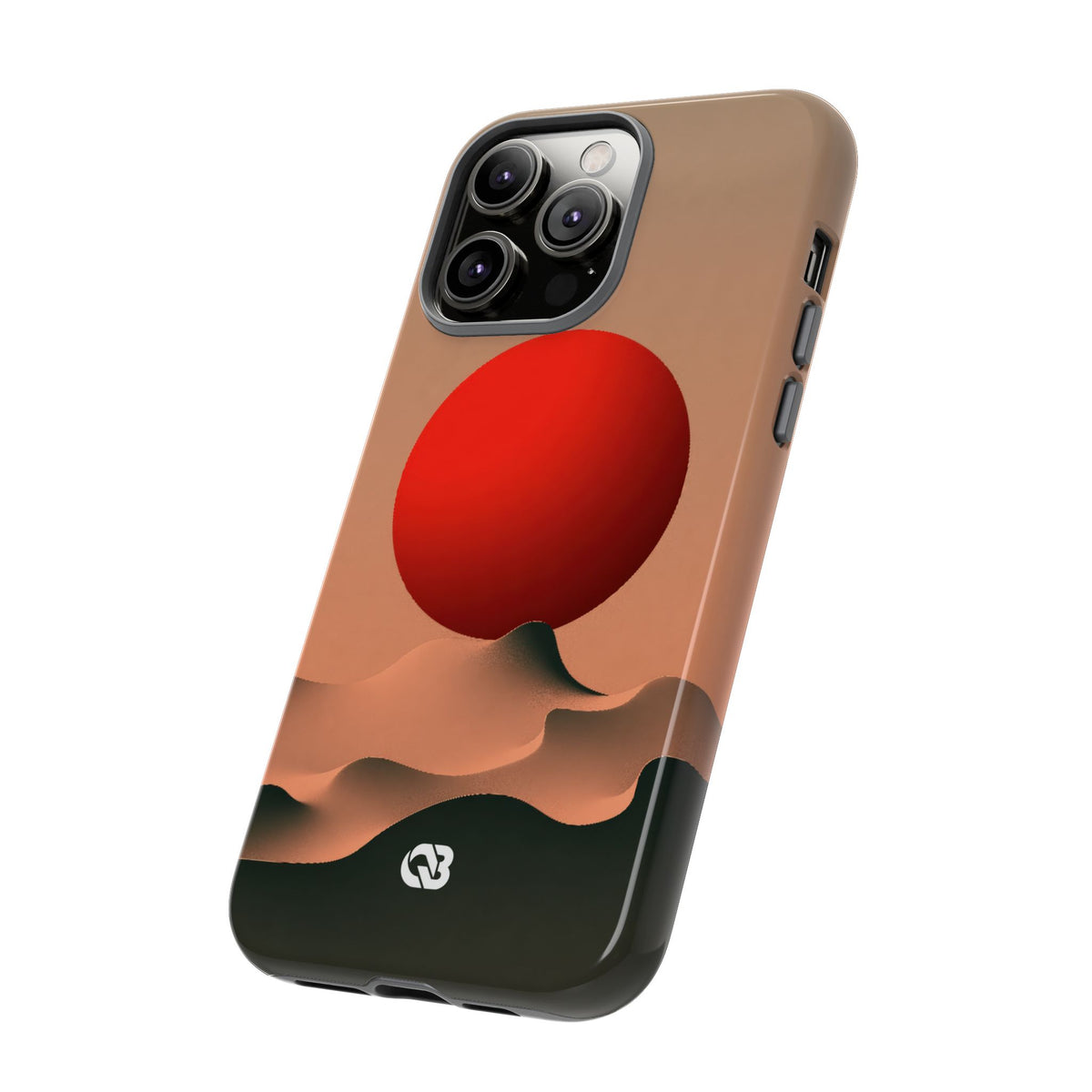 Crimson Sol Ridge · Tough Phone Case for iPhone · Red