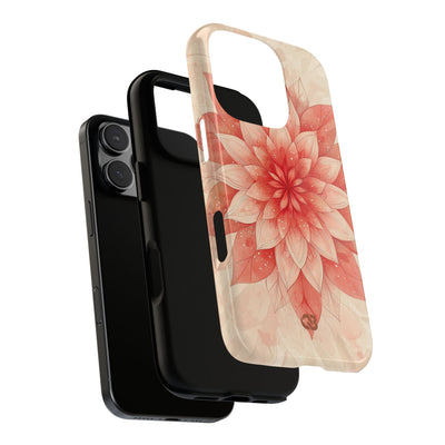 Coral Layered Bloom · Tough Coque de téléphone pour iPhone