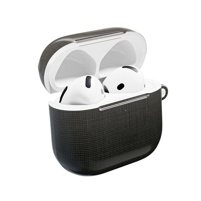 Monochrome Metric Grid · Hard Case for AirPods & AirPods Pro · Black