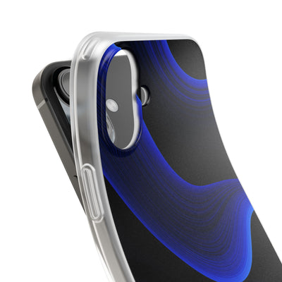 Blue Lite Phone Case for iPhone - Electric Cobalt Flow