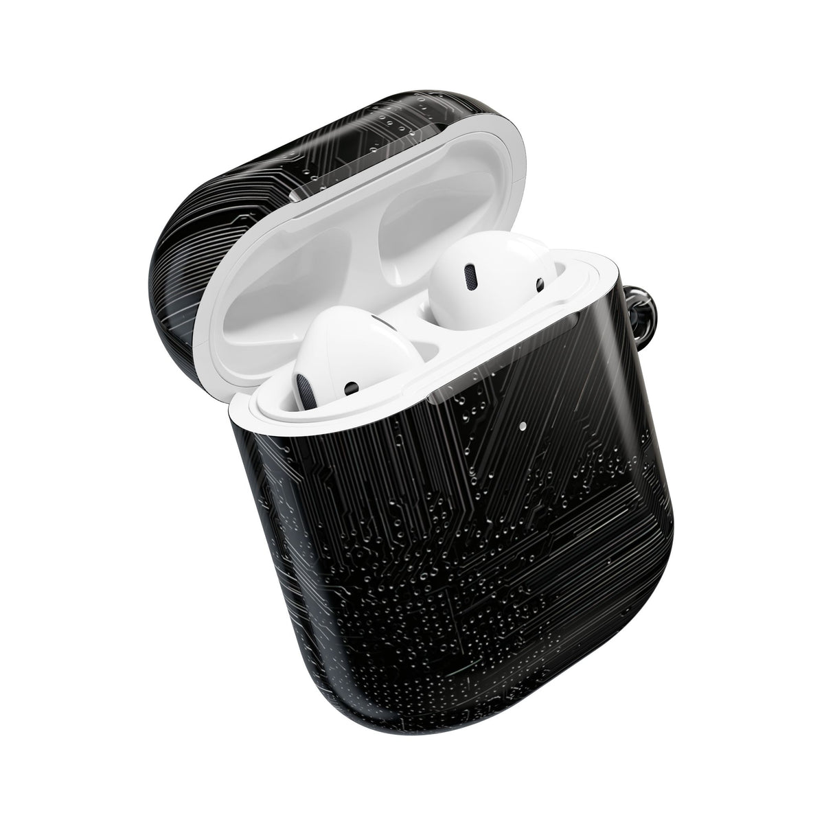 Obsidian Circuitry · Hard Case for AirPods & AirPods Pro · Black