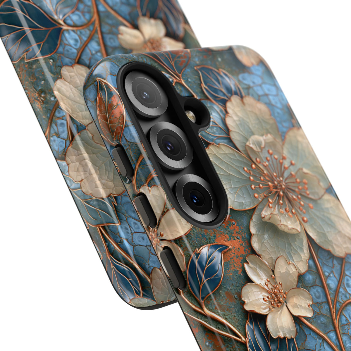 Gilded Blossom Reverie · Tough Phone Case for Samsung · Teal