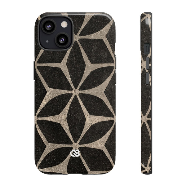 Concrete Mosaic Star · Tough Phone Case for iPhone · Black
