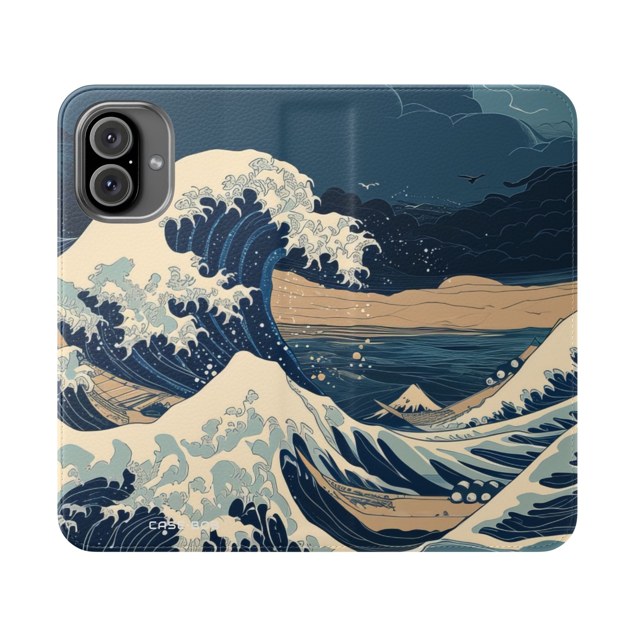 Cresting Navy Wave - iPhone 16 Plus -lompakkokotelo
