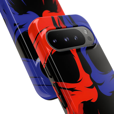 Crimson Cobalt Skulls · Tough Phone Case for Google Pixel
