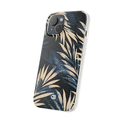 Blue Lite Phone Case for iPhone - Midnight Indigo Palm