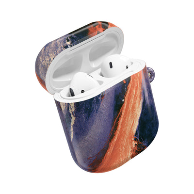 Solar Aura Drift · Hard Case for AirPods & AirPods Pro · Orange
