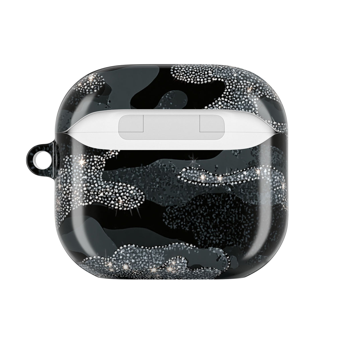 Glitter Shadow Camo · Hard Case for AirPods & AirPods Pro · Black