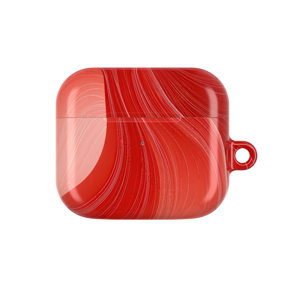 Crimson Contour · Hard Case for AirPods & AirPods Pro · Red